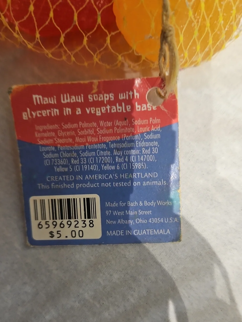 Rare Vintage Bath & Body Works Maui Waui 8 Soaps 1990s Special Edition Unused